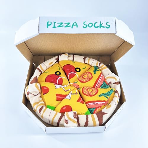 Pizza-Socks-4-Pairs-Unique-Holidays-Funny-Socks-for-Men-and-Women-Pizza-Lovers-Birthday-Valentines-Anniversary-Christmas-Crazy-Socks-for-Gift