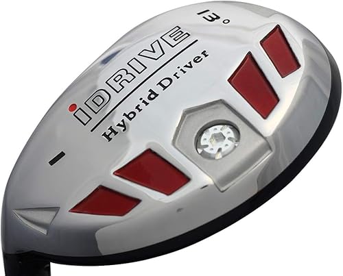 Miniatura 4 de Senior Men's #1 iDrive 13° Driving One Iron Wood Hybrid Driver Left Handed Premium Ultra Perdonador Senior Flex Graphite Shaft Tacki-Mac Jumbo Soft