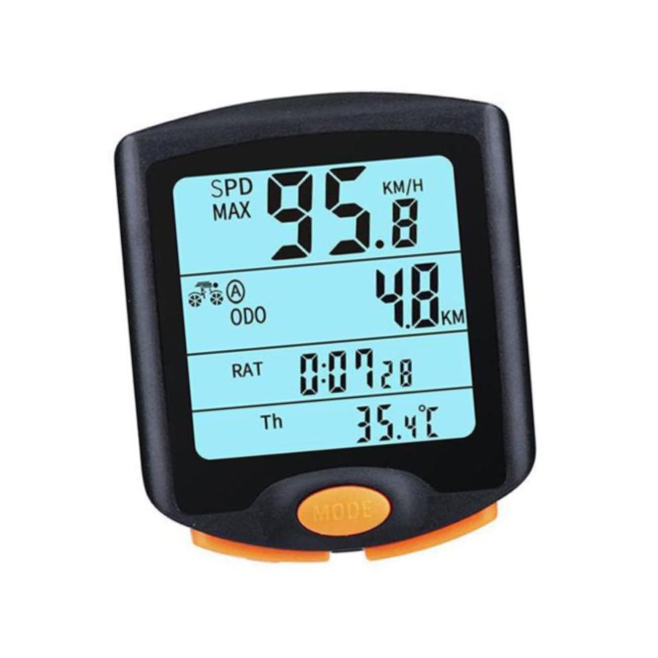 TOYANDONA Computer Da Bicicletta Contachilometri Tachimetro Retroilluminazione Allarme Velocità e Cronometro Display Codici Sicurezza Orologio Calendario Misura Calorie Pedalata