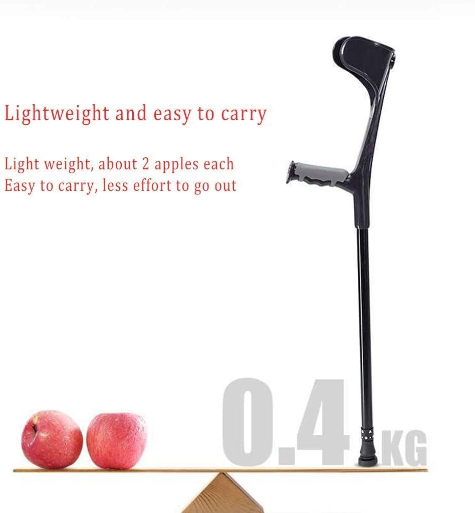 Kula łokciowa Regulowany i wygodny uchwyt na nadgarstek dla mężczyzn/kobiet z wygodnym uchwytem Blackwalking Stick Lightweight Arm Cru