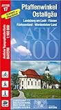  ATK100-17 Pfaffenwinkel, Ostallgäu (Amtliche Topographische Karte 1:100000): Landsberg am Lech, Füssen, Fünfseenland, Werdenfelser Land, Mindelheim, ... Topographische Karte 1:100000 Bayern)
