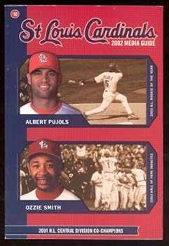 Paperback 2002 Media Guide St. Louis Cardinals Book