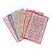 6 Pcs Miniature Carpets Mini Floral Print Carpet 6 Inch Vintage Woven Rug for Miniature Furniture Decoration Accessory