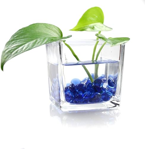 Miniatura 7 de KINGOU Gemascuentaspiedras de vidrio plano para relleno de jarrón, dispersión de mesa, juegos - 1 lb (0.472-0.551 in, aprox. 12")