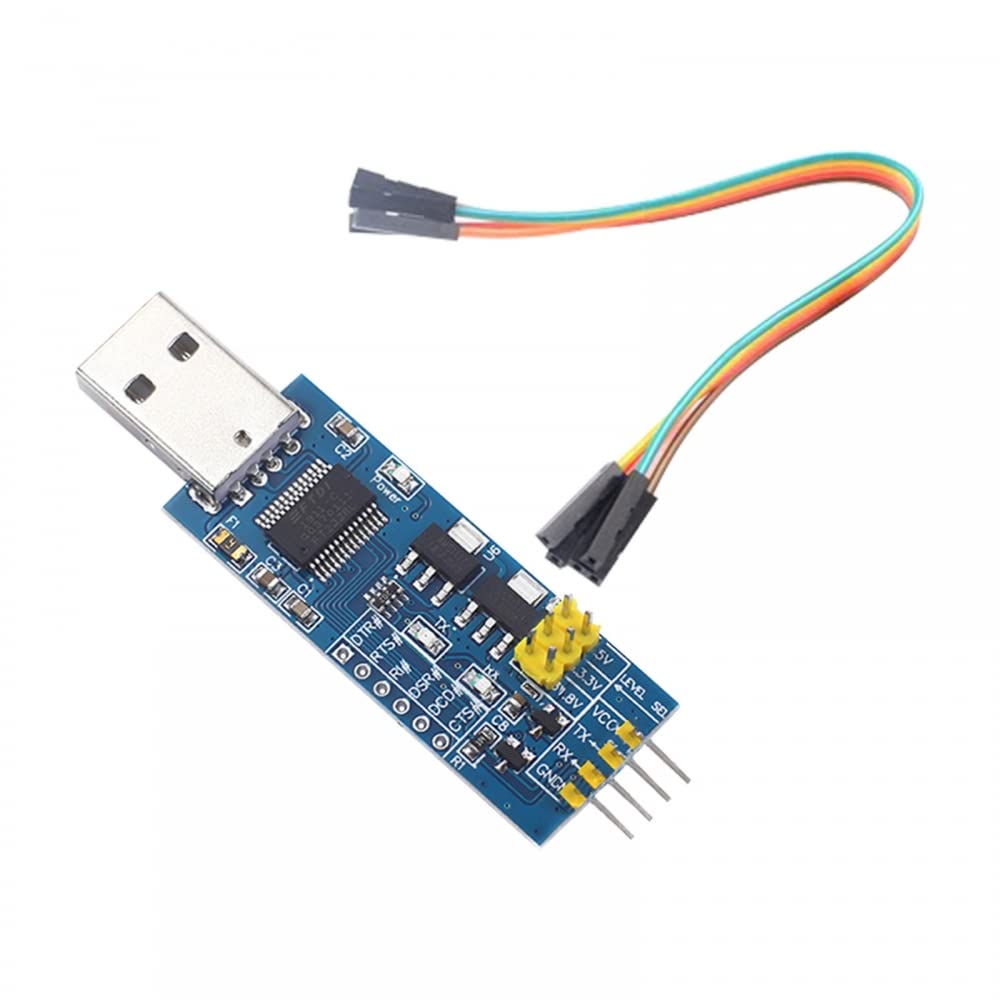 Adattatore seriale da USB a TTL, modulo convertitore da 5/3,3/1,8 V FT232RL, codice FT232RL, downloader programmatore con cavo per