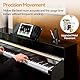 TERENCE Mechanisches Metronom Hochpräzises Metronom Lauter Ton, Geeignet für Klavier Violine Keyboard Bass Gitarre Guzheng Trommel Qinge Geeignet für Erwachsene, Kinder, Anfänger, Profi, Schwarz