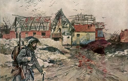 Poster image affiches et gravures impression sur toile les ruines d'Ablain-saint-nazaire 60x90