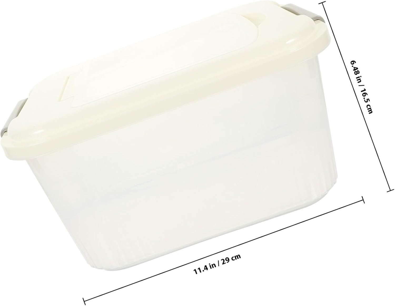 Rice Container with Lid PP Dry Storage Box for Kitchen