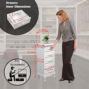 Fully assembled white lingerie dresser tall skinny chest wood nightstand for bedroom girls dresser antique furniture baby nursery storage free standing jewelry organizer with queen anne legs  urban country home decor