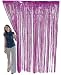 Metallic Foil Fringe Shiny Curtains for Party, Prom, Birthday, Event Decorations 3 ft x 8 ft (1 Curtain)