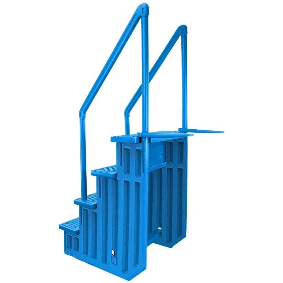 Escalera Azul para Piscina Capacidad 350 lbs miniatura 4