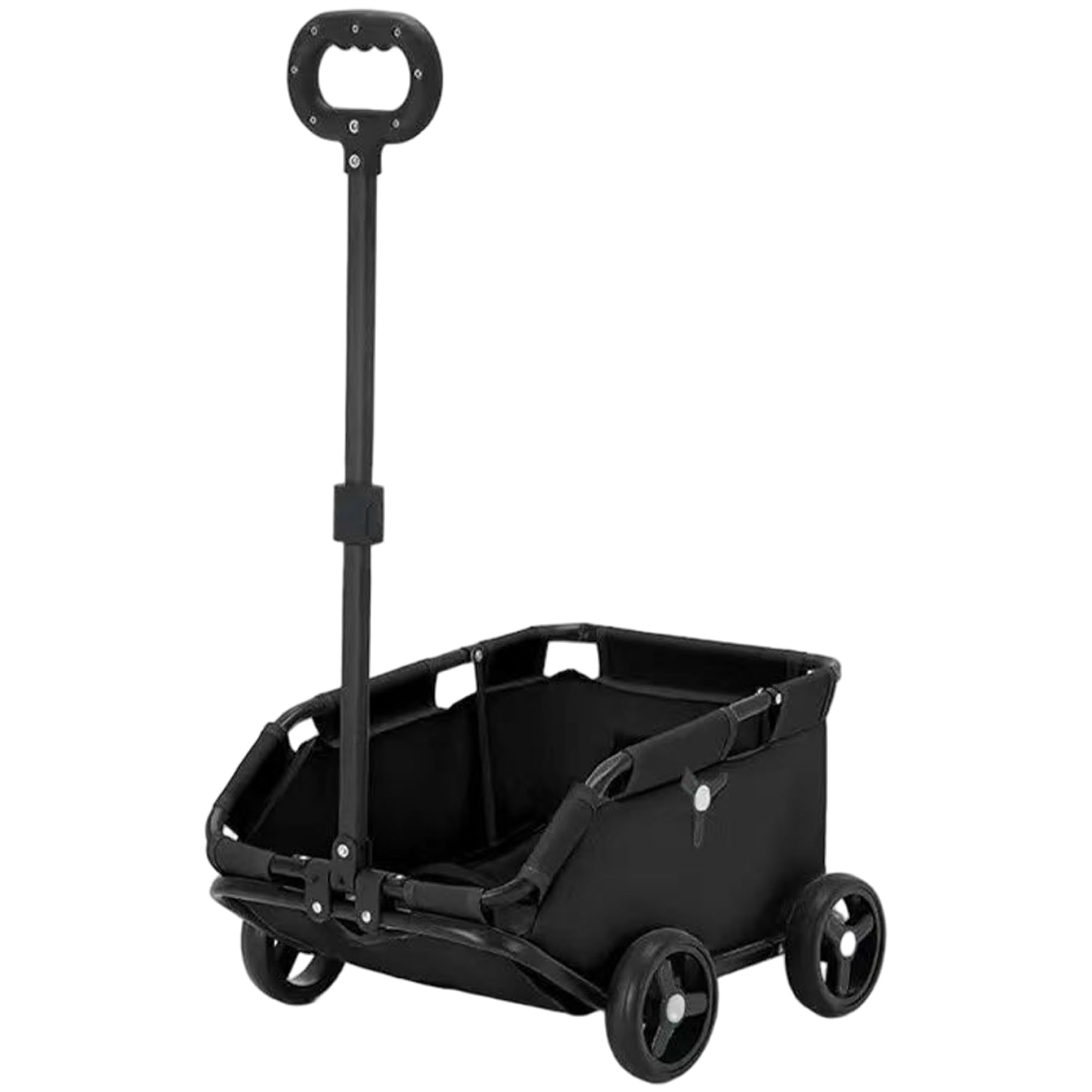 Poussette pour petit chien avec corde de sécurité et poignée extensible