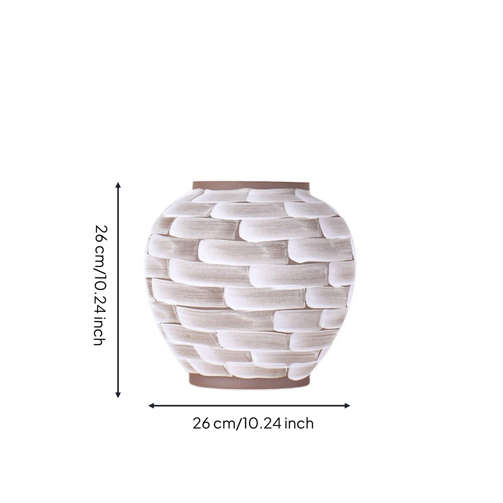 Vaso in Ceramica Finitura Opaca Vaso Stile Nordico Minimalista per Sala Espositiva, Showroom