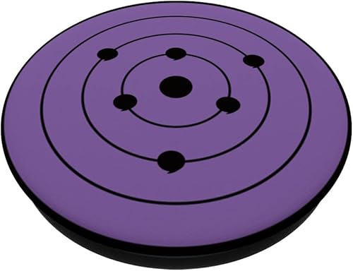 Miniatura 2 de Estilo anime japonés manga estilo cómic patrón negro púrpura PopSockets estándar PopGrip