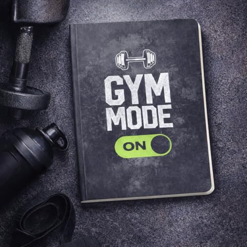 Image of Fitness Workout Journal A5 | 120 Ruled Pages | 80 GSM Paper | Gym & Goal Tracking Notebook | Rounded Corners | Softcover