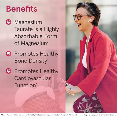 Jarrow Magnesium Taurate Supplement, 300 mg, 90 Veggie Capsules - image 3
