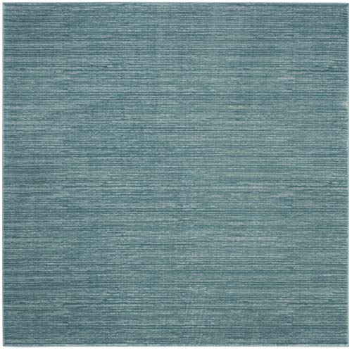 Safavieh Vision Collection 6'7" Square Aqua Vsn606B Modern Ombre Tonal Chic Non-Shedding Living Room Bedroom Dining Home Office Area Rug #TOP2