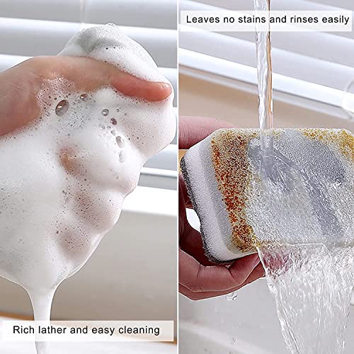 Individually Wrapped Sponges Kitchen Dishwashing Sponge Bulk, Non Scratch Dishes Scouring Pad Dishcloth, Odor-Free Sponge Wipes for Household Cleaning Dishes Travel Apartments (Grey 600 Pack) - Thumbnail 4