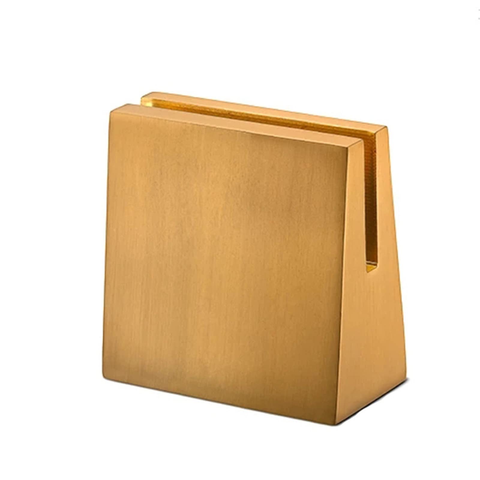 Wcxozerty Gold Business Card Holder Business Card Holder Desktop Desk Photo Folder For Office Home(4X4x1.3cm)