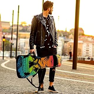 Hondank Housse de transport étanche pour guitare avec bandoulière réglable Motif paon doré, Multicolore 06, 42.9×16.9×4… - Les Beatles, Paul McCartney, John Lennon, RIngo Starr, George Harrison Hondank Housse de transport étanche pour guitare avec bandoulière réglable Motif paon doré, Multicolore 06, 42.9x16.9x4… – Image 6