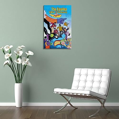 V BY N Poster vintage The Beatles Sous-marin jaune – Décoration de chambre à coucher – Esthétique – 50 x 75 cm – Style cadre - Les Beatles, Paul McCartney, John Lennon, RIngo Starr, George Harrison V BY N Poster vintage The Beatles Sous-marin jaune - Décoration de chambre à coucher - Esthétique - 50 x 75 cm - Style cadre – Image 6