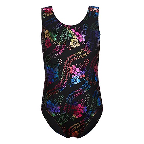 HOZIY Gymnastics Leotards for Girls Sleeveless Long Sleeve Snowflake Blue Purple Sequins Colorful Ribbons Pink Leopard Stripe 2-3T A Snow Green