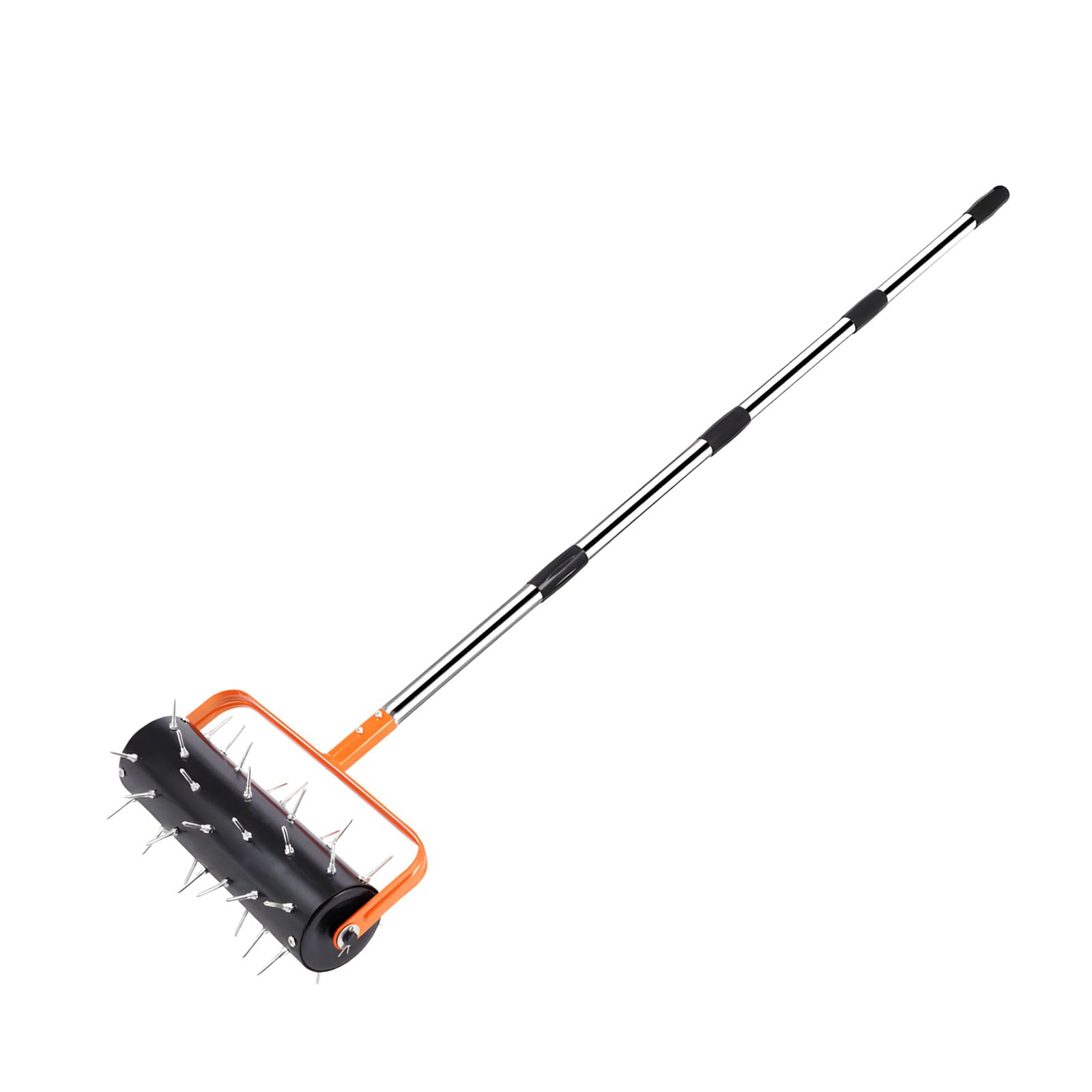 Alloneslife A Rolling Grass Erator Featuring Firm Stainless Steel Handle 3-Section / 4-Section For Deeper Soil Penetration Grass Erator Roller