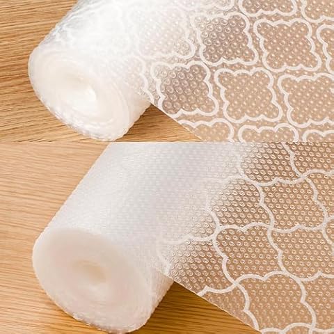 Cooyes Shelf Liner – Premium Cabinet Liner for Kitchen – Non-Slip Shelf Liners for Kitchen Cabinets – Waterproof Shelf Paper with Modern Pattern – Durable EVA Cabinet Liners Cover