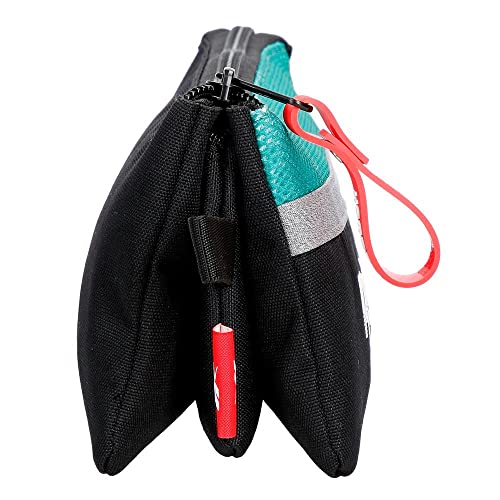 Reebok Andover Pencil Case, 3 Compartments, Black, 22 x 12 x 5 cm, Polyester - Image 2
