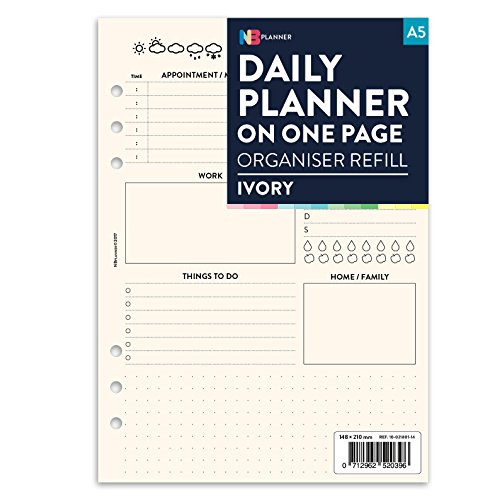 Télécharger Agenda non daté, une page par jour, rechargeable Filofax. Couleurs compatibles (Français non garan livre En ligne