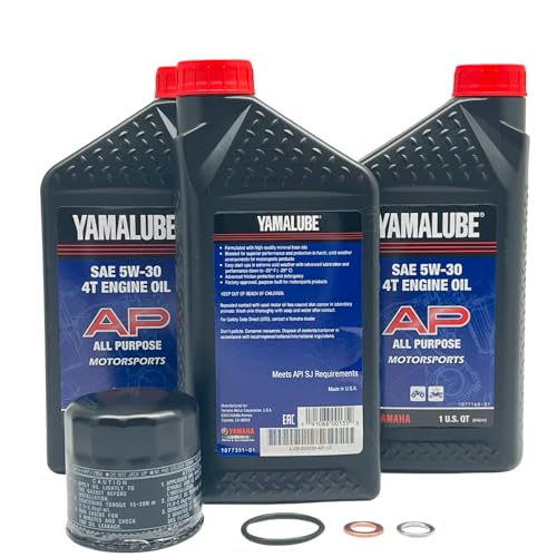 Image of Yamaha Original OEM Yamalube Grizzly /Kodiak /Wolverine LUB-ATVCG-KT-05 ATV Cold Weather Oil Change Kit W /Yamaha OEM Filter Part #5GH-13440-80-00 Supercedes Part# 5GH-13440-61-00
