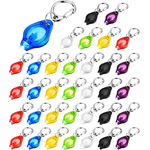 Led Keychain Mini Flashlight Ultra Bright Led Key-Chain Torch With Hook, Batteries Included?Set 2, 21 Pieces? #TOP11