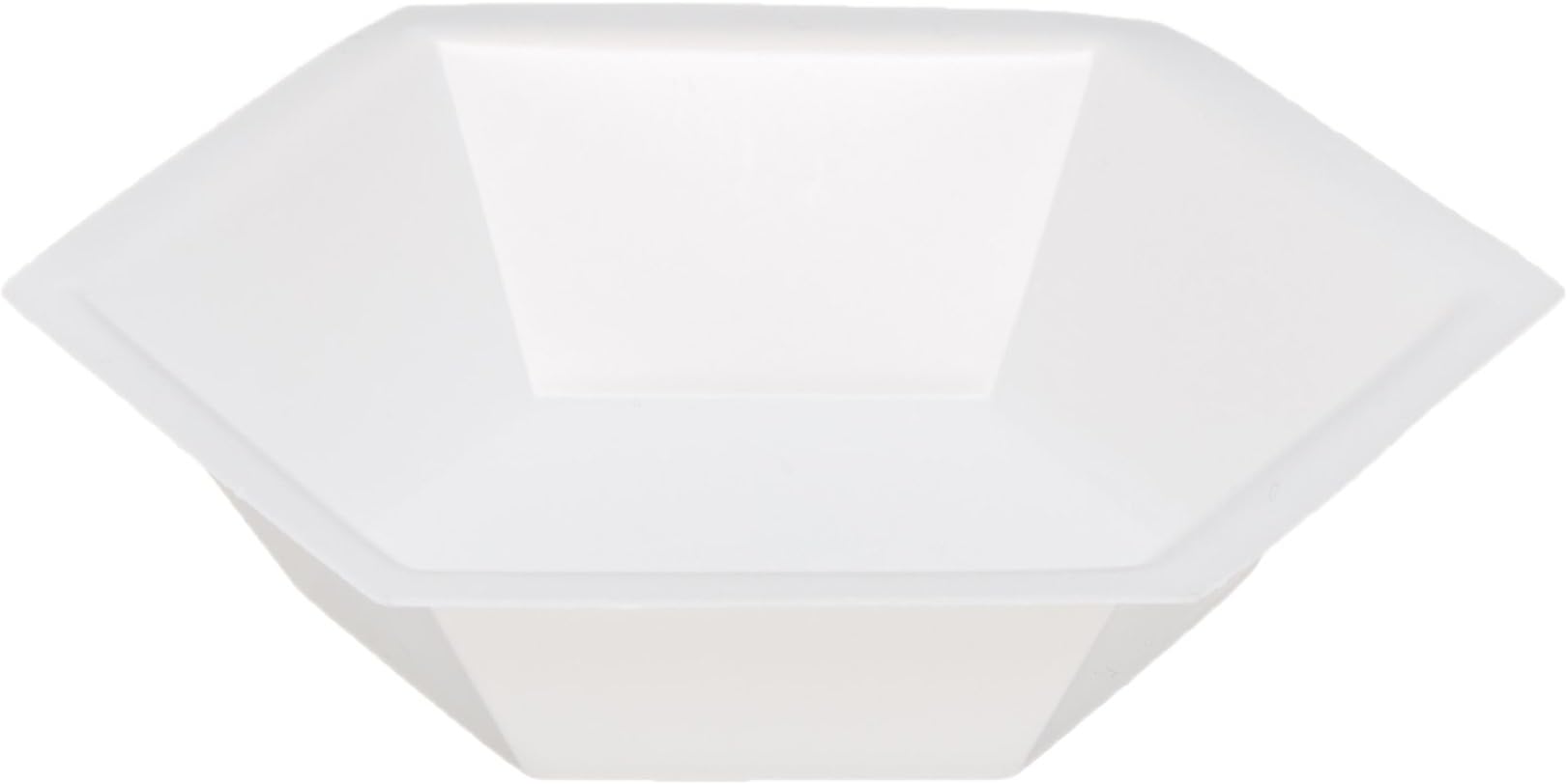 Eagle Thermoplastics HWB-300 Polystyrene Hexagonal Anti-Static Weighing Dish, Medium, 50mL Capacity (Case of 500)