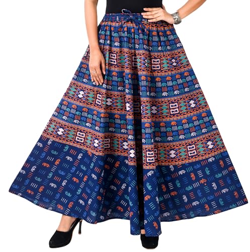 Image of Premium Cotton Skirt for Women with Pocket, Free Size