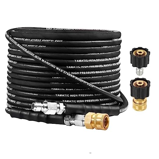 YAMATIC 50FT Kink Resistant Pressure Washer Hose