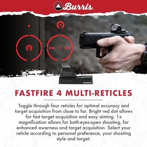 Image of BURRIS FastFire IV Multi-Reticles Picatinny Mount Waterproof /Fogproof /Shockproof Black Matte Red Dot Hunting Sight (300259)
