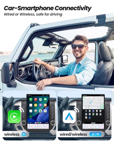 Image of Cidava 13 Inch Car Radio for Chevy Silverado and GMC Sierra 2014-2018