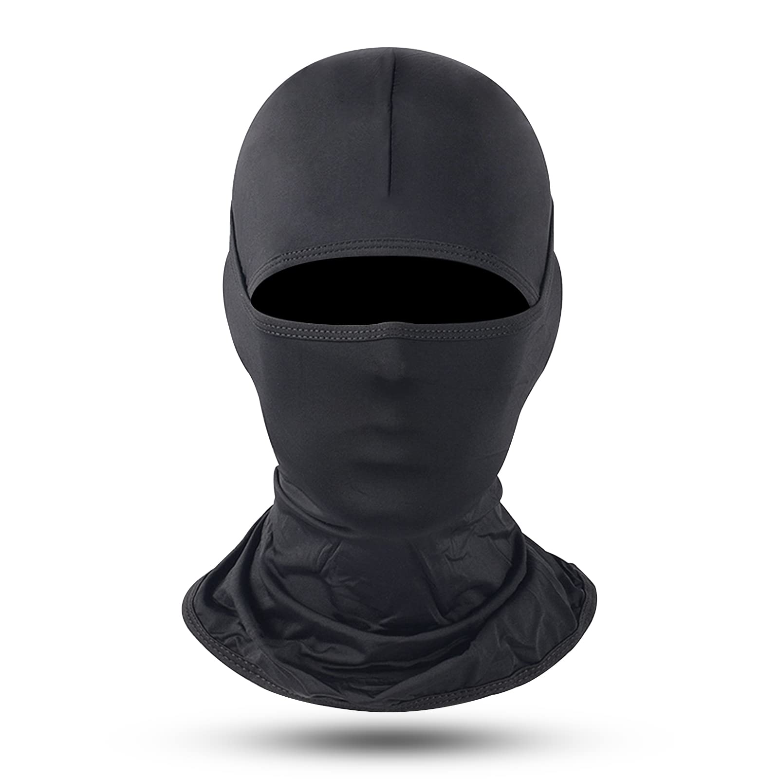 UnaoneBalaclava Face Mask, Summer Breathable Cold Feeling Face Cover Neck Guard UV Protection, Black