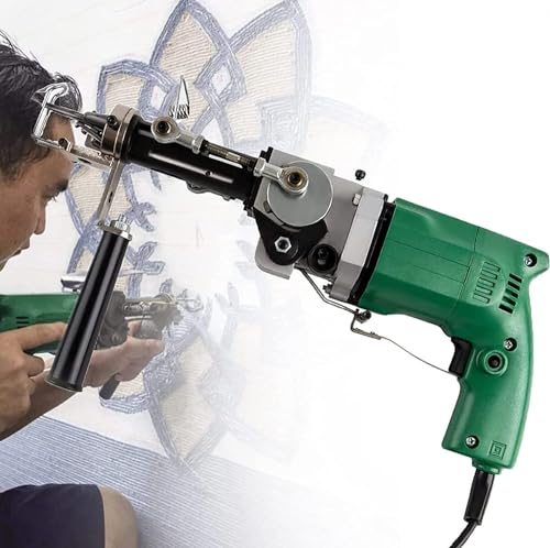 Pistola para tufting 2 en 1 que cambia de pelo cortado a bucle fácil para crear alfombras 2