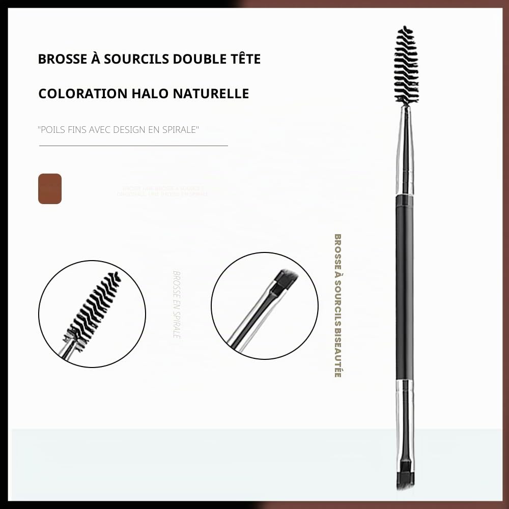 Brosse à Sourcils, 2 Pcs Peigne de Cils, Peigne à Cils Double Extrémité, Brosse Sourcils Double Face, Séparateur de Cils Portable, Pour Modifier les Sourcils et les Cils, Outils de Maquillage