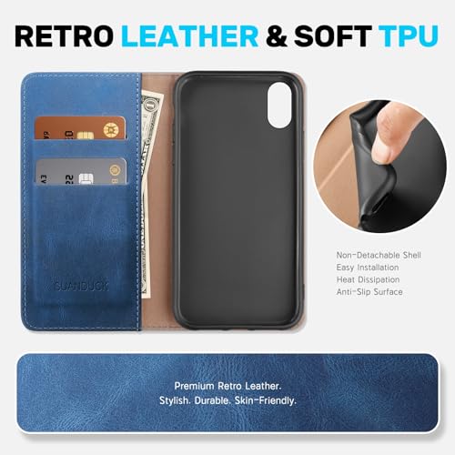 Etui flip cuir pour iPhone XR protection antichoc 360 compatible Apple XR