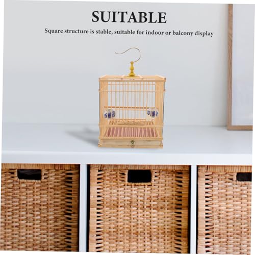 Cage à oiseaux carbonisé rectangulaire VICASKY avec plateau amovible - 6