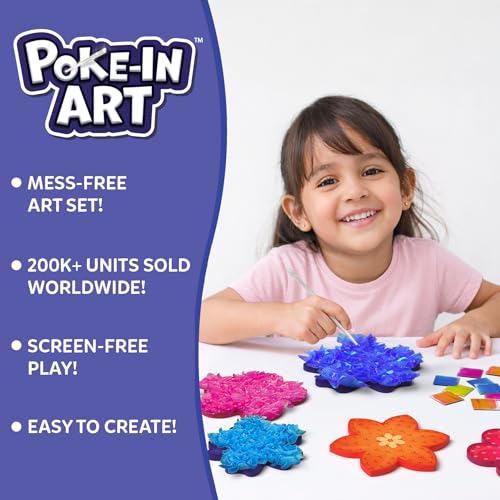Image of Skillmatics Poke-in Art - Flower Bouquet, DIY Craft Kits, Mess-Free Fun for Kids, Creative Activity, Gifts for Girls & Boys Ages 4, 5, 6, 7, 8, 9