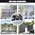 JUJIANG C026 Solar Gate Opener with Batteries & Solar Panel for Single Swing Gates Up to 770lb 16FT Automatic Gate Openers with Remote Complete Kit Medium Duty Automatic Gate Openers Solar Powered