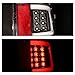 AmeriLite LED Light Bar Replacement Car Tail lights Set For 09-14 Ford F-150 - Passenger and Driver Side, Vehicle Light Assembly, Black
