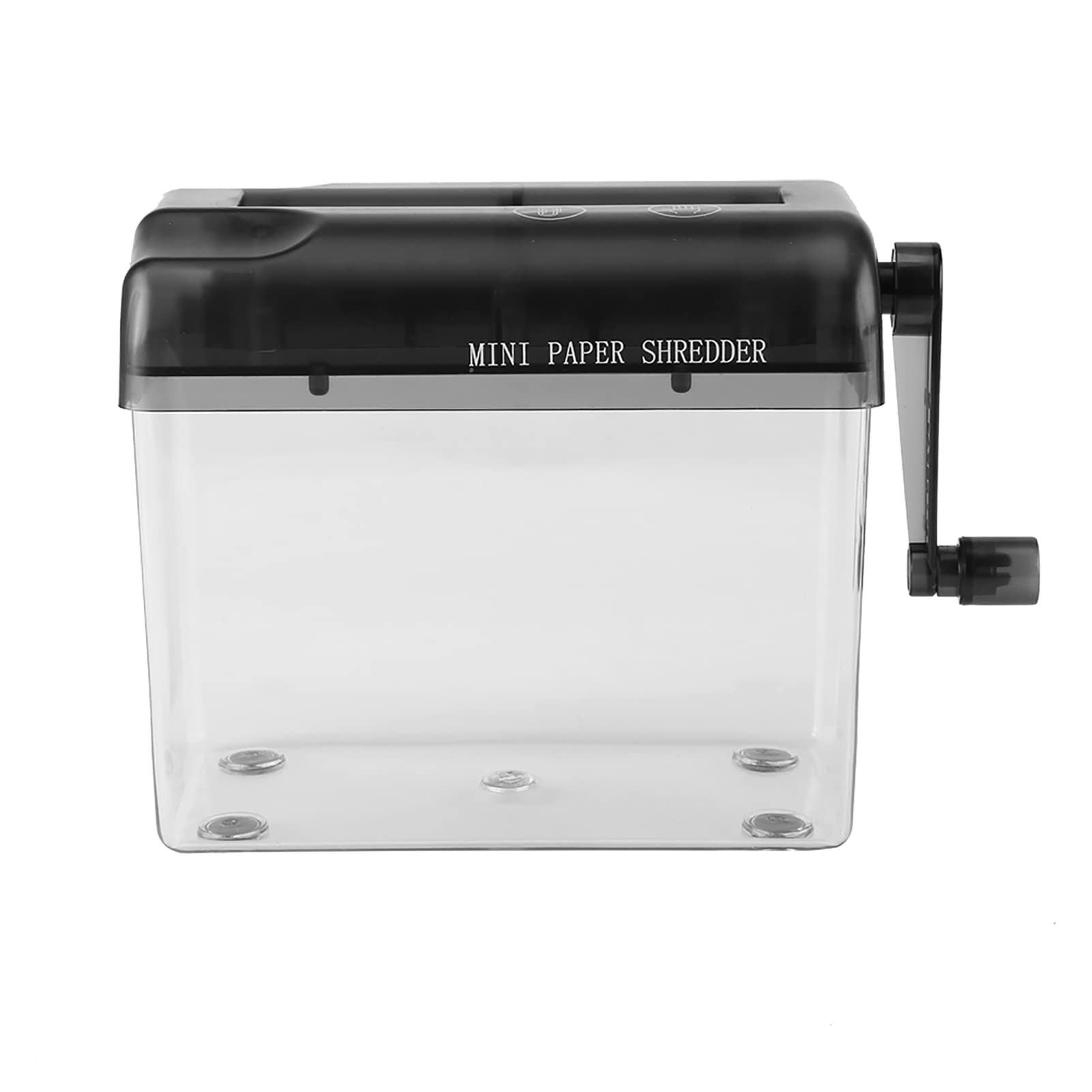 Déchiqueteuse Manuelle Portable Pour Papier A4 - Design Transparent, Antidérapante, Bureau Maison - 3