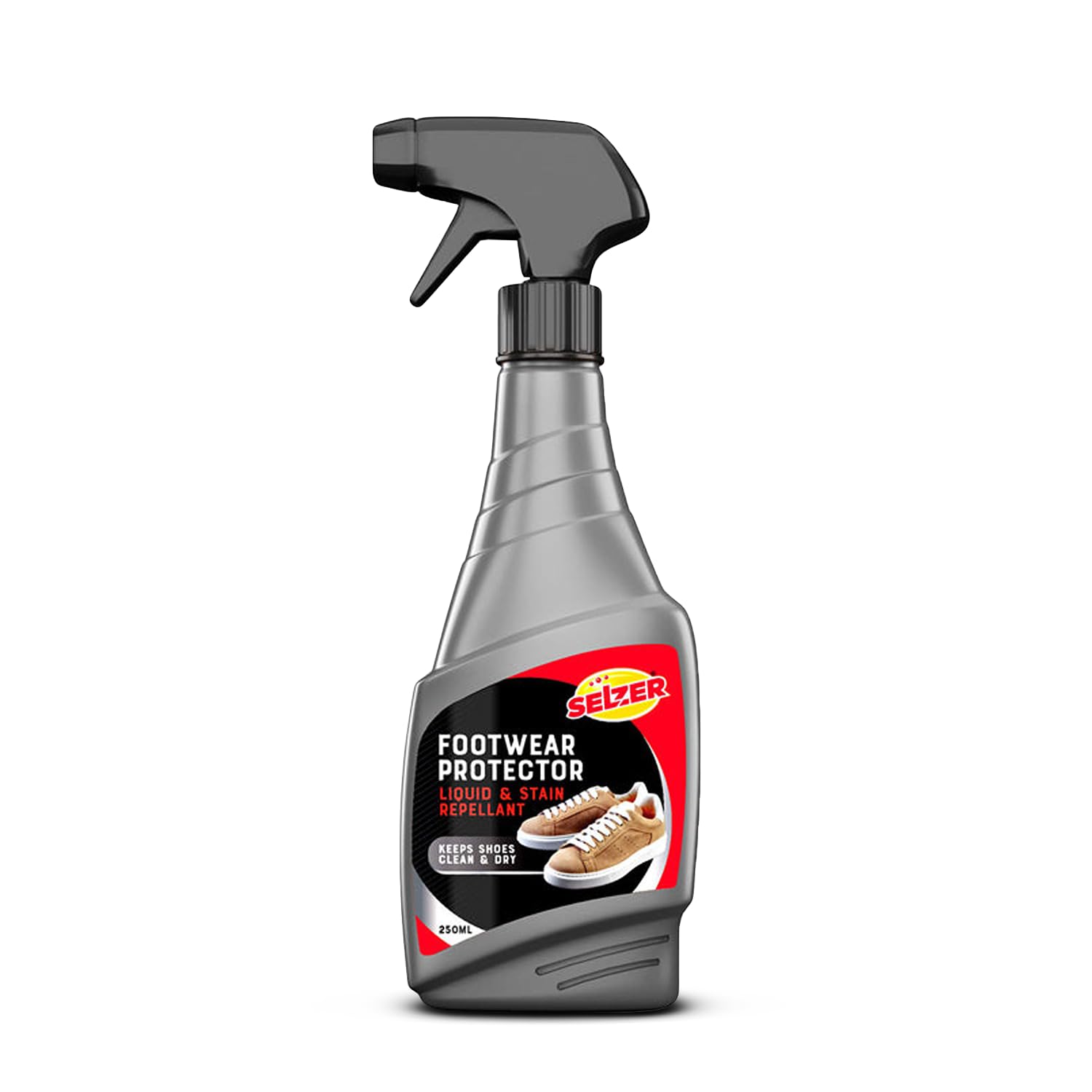 Selzer Footwear Protector, 250ml, Nanotechnology-Based Liquid, Stain Protection for Leather and Canvas Shoes, 1 Year Protection Black (B0D9KKXXMB) Amazon Price History, Amazon Price Tracker