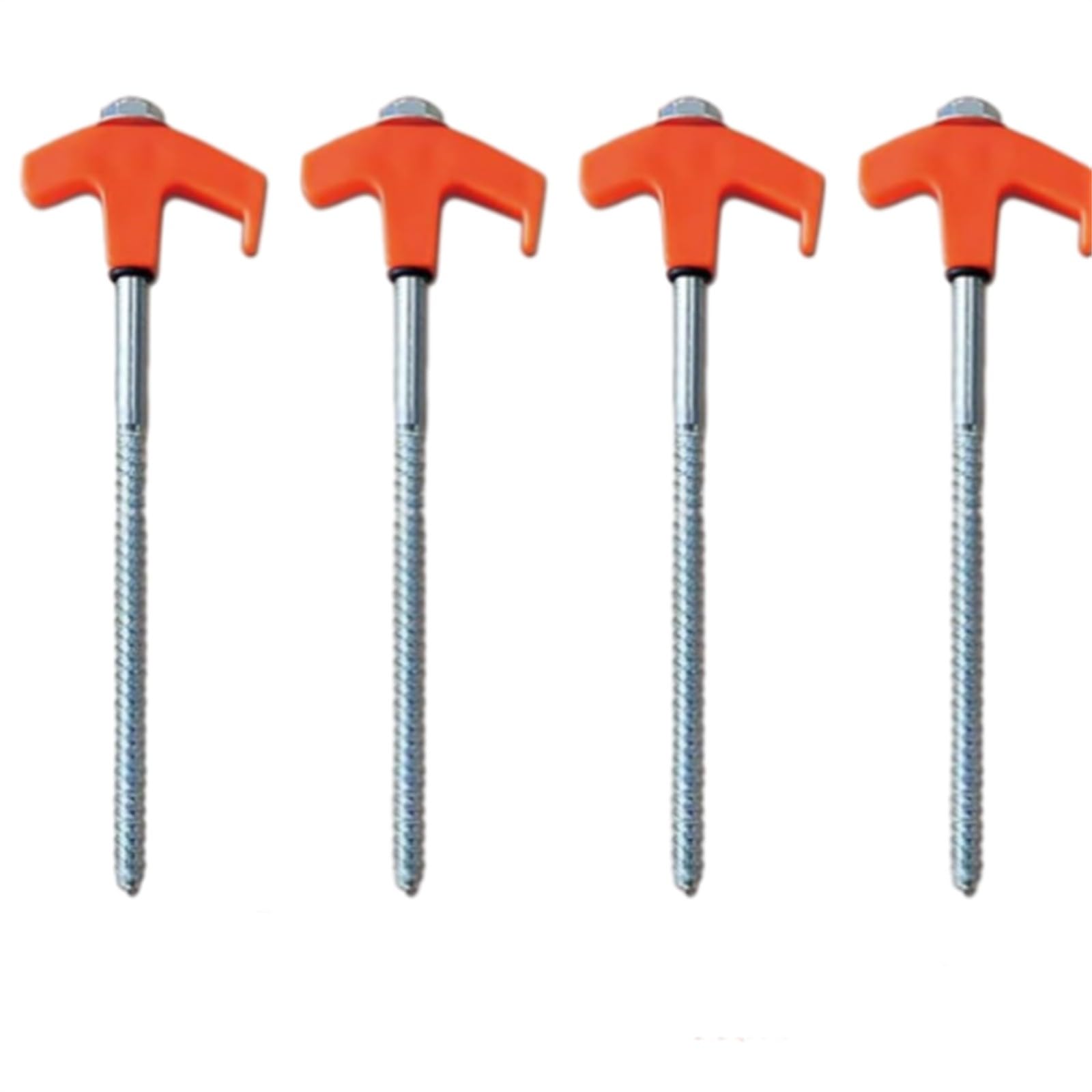 Picchetto Da Terra, Ancoraggio Da Terra Per Vento Forte - Kit Di Ancoraggio A Vite Per Casa Mobile Altalena Tenda 4 Pezzi 92220957
