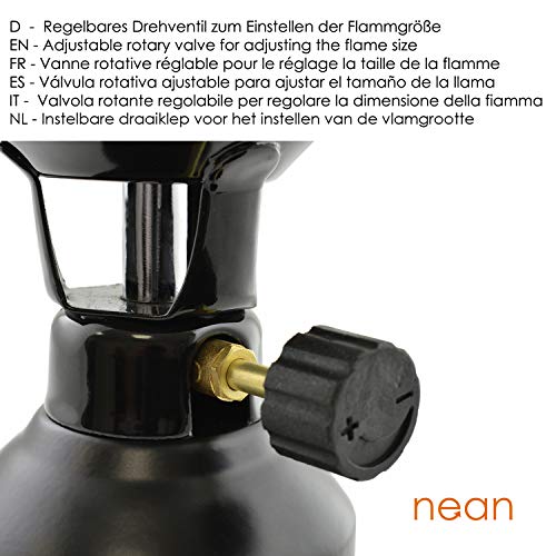 nean moderner Gas Campingkocher für Gaskartuschen/Stechkartuschen Gaskocher Gasbrenner Shishabrenner Shisha… – Bild 5