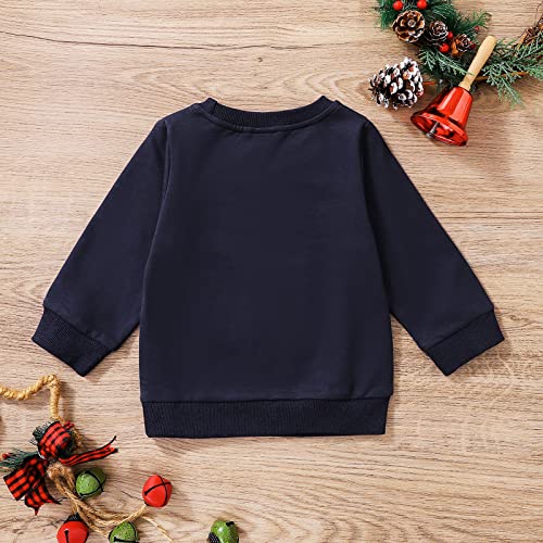 Children's Kids Toddler Christmas Printed Letters Long Sleeve Solid Color Sweartershirt Christmas Top Kids Hoodie Boys2